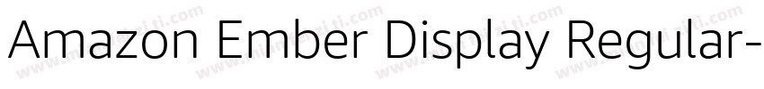 Amazon Ember Display Regular字体转换